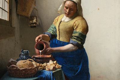 visual vocabulary art, Johannes Vermeer Het Melkmeisje