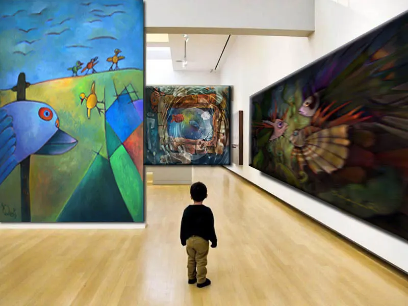 visual art museum for child contemporary artworks