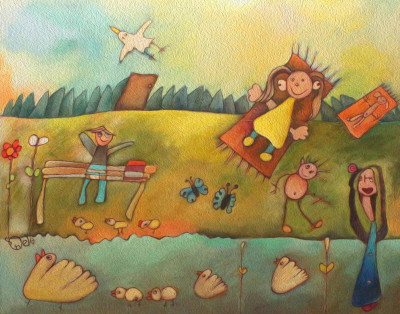 happy children's day art