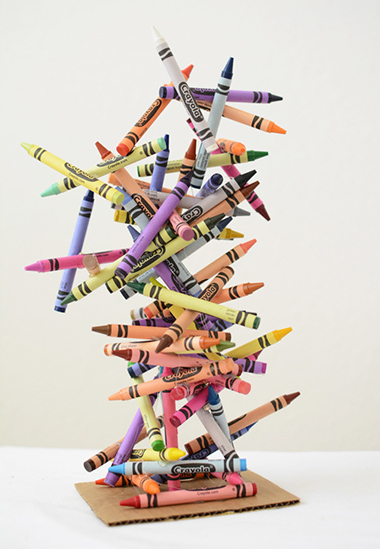 Crayons visual art