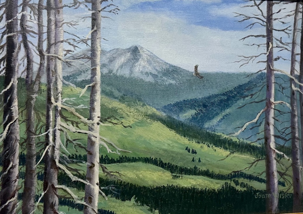 A0503 - Above the Valley by Joann Wisler oil on canvas 25” x 20”