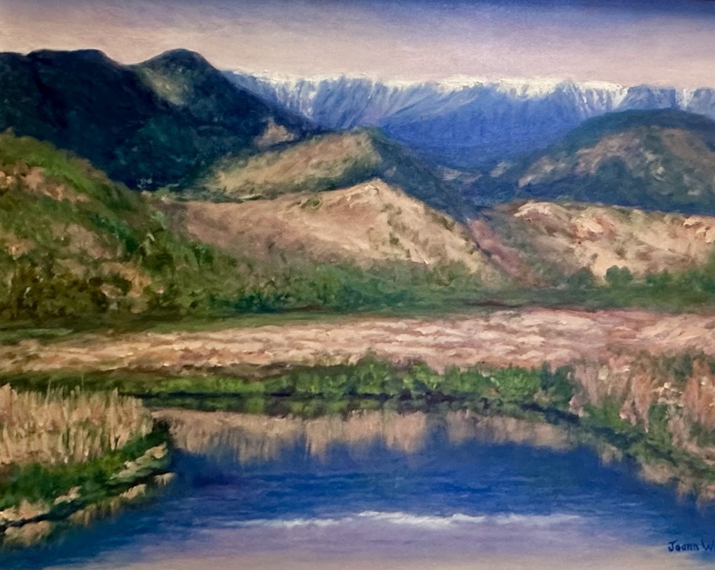 A0510 - Quiet Below the Range by Joann Wisler oil on canvas 24” x 18”