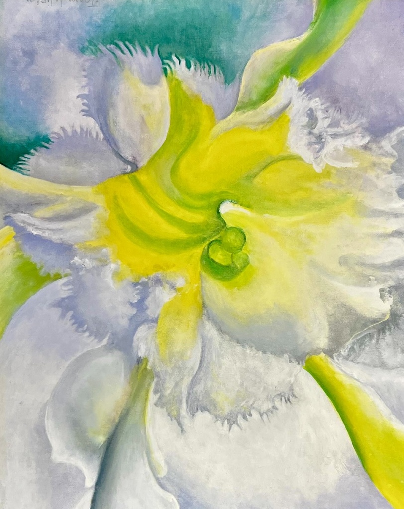 A0516 - Yellow Bloom by Joann Wisler oil on canvas 20” x 16”