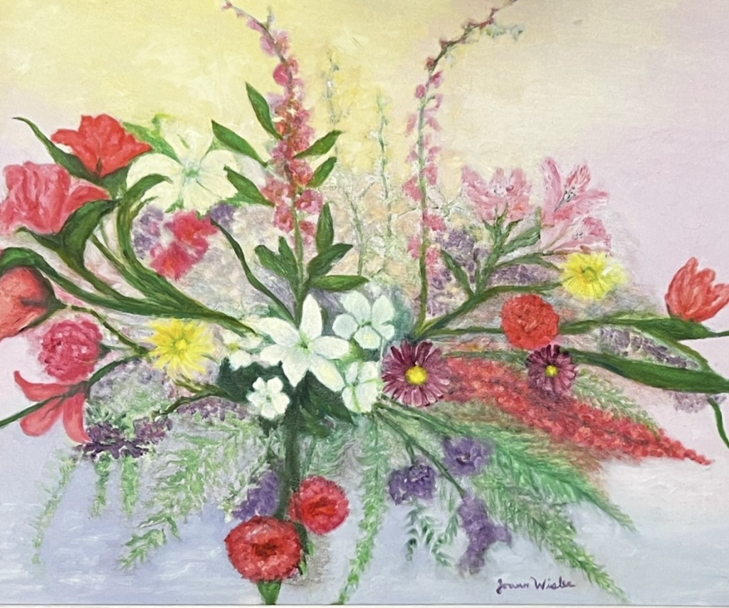 A0519 - Unfettered Bouquet by Joann Wisler oil on canvas 20” x 24”